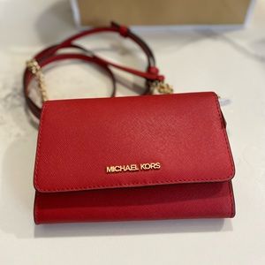 NWT Michael Kors Leather 3-in-1 Crossbody